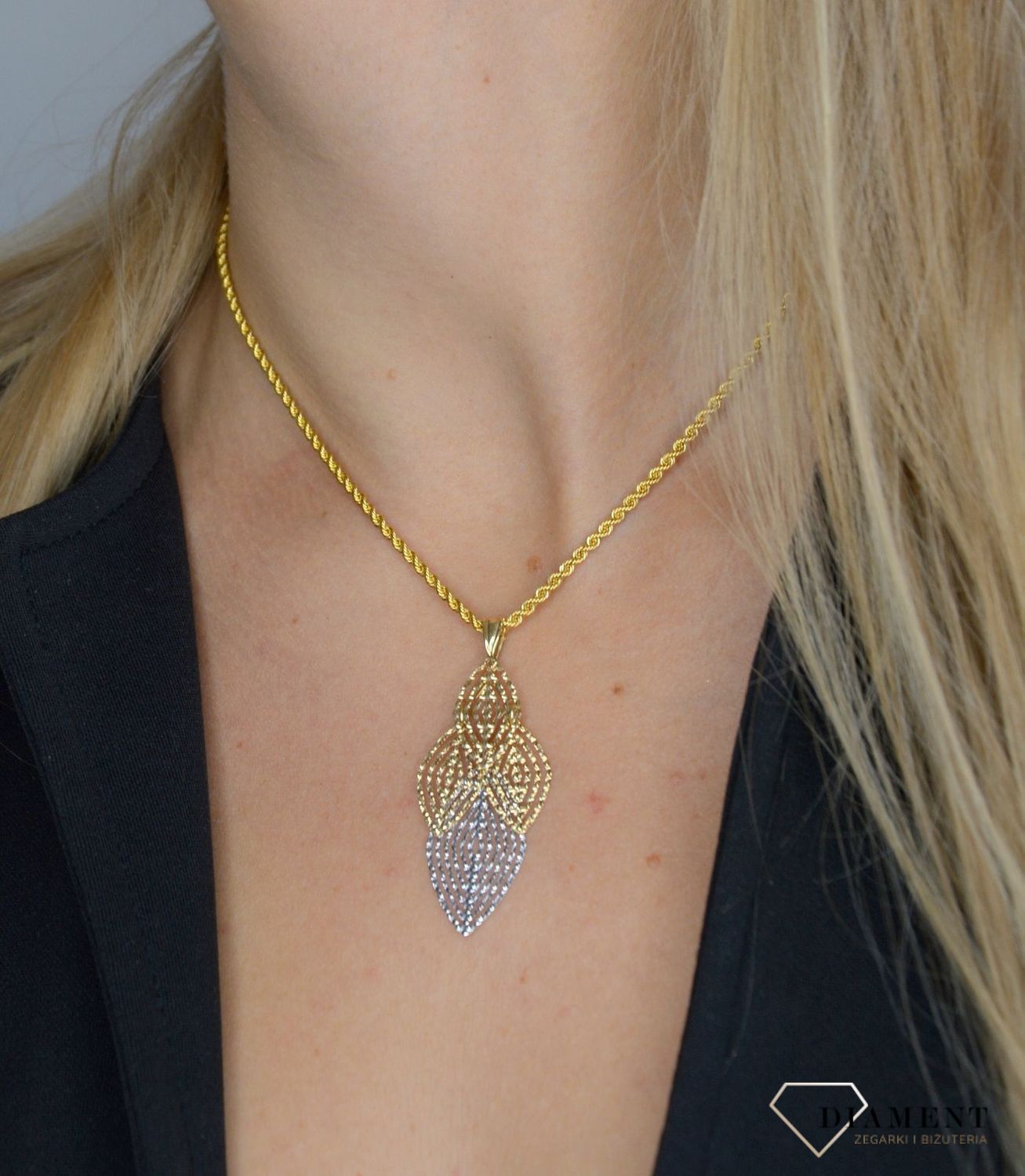 Złoty łańcuszek 585 o szerokości 2,5 mm DIA-LAN-1158-585 2,5mm.jpg